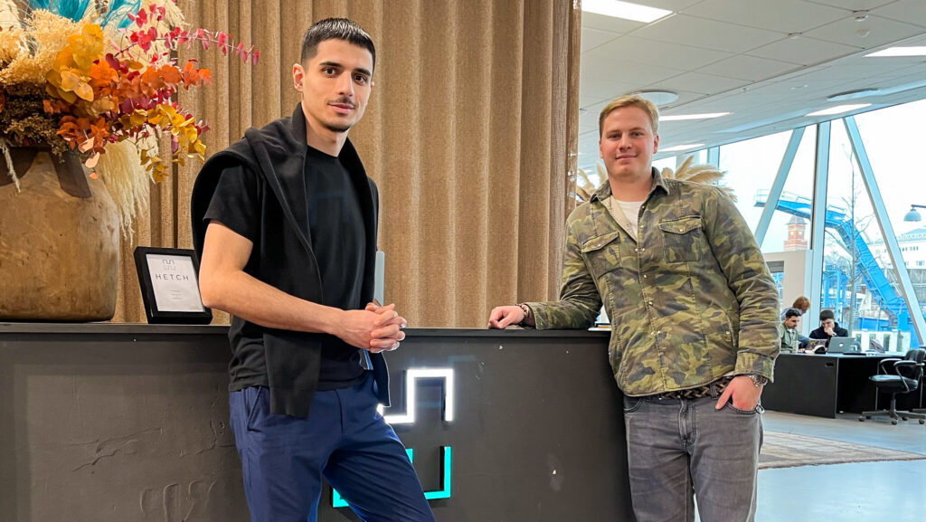 Foto of Nazih Hazime and Jacob Petersson from the Sustainable Food Waste.